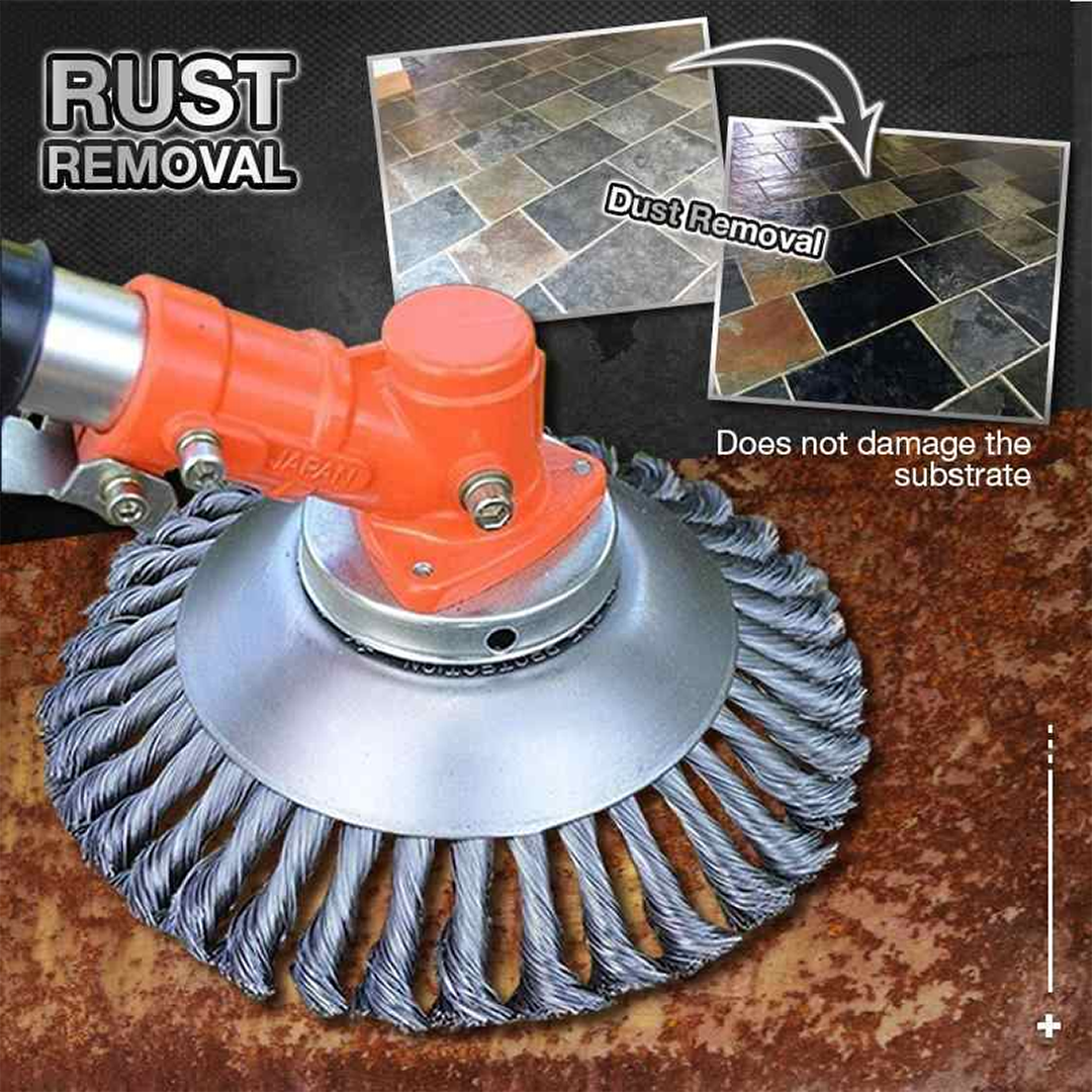 Carbon Steel Weed Brush & Trimmer – Durable Metal Weed Eater for Efficient Garden Maintenance