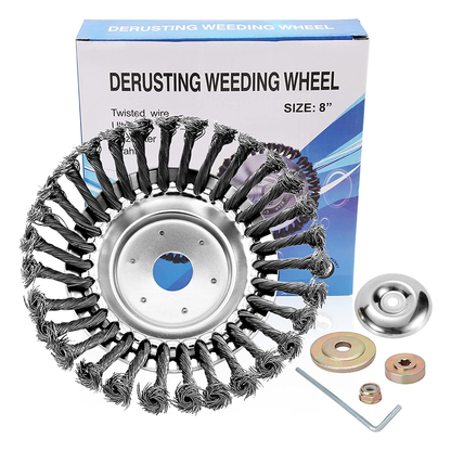 Carbon Steel Weed Brush & Trimmer – Durable Metal Weed Eater for Efficient Garden Maintenance