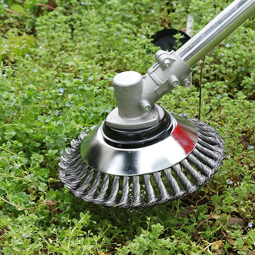 Carbon Steel Weed Brush & Trimmer – Durable Metal Weed Eater for Efficient Garden Maintenance