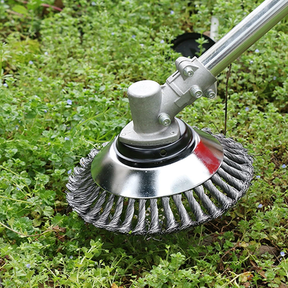 Carbon Steel Weed Brush & Trimmer – Durable Metal Weed Eater for Efficient Garden Maintenance