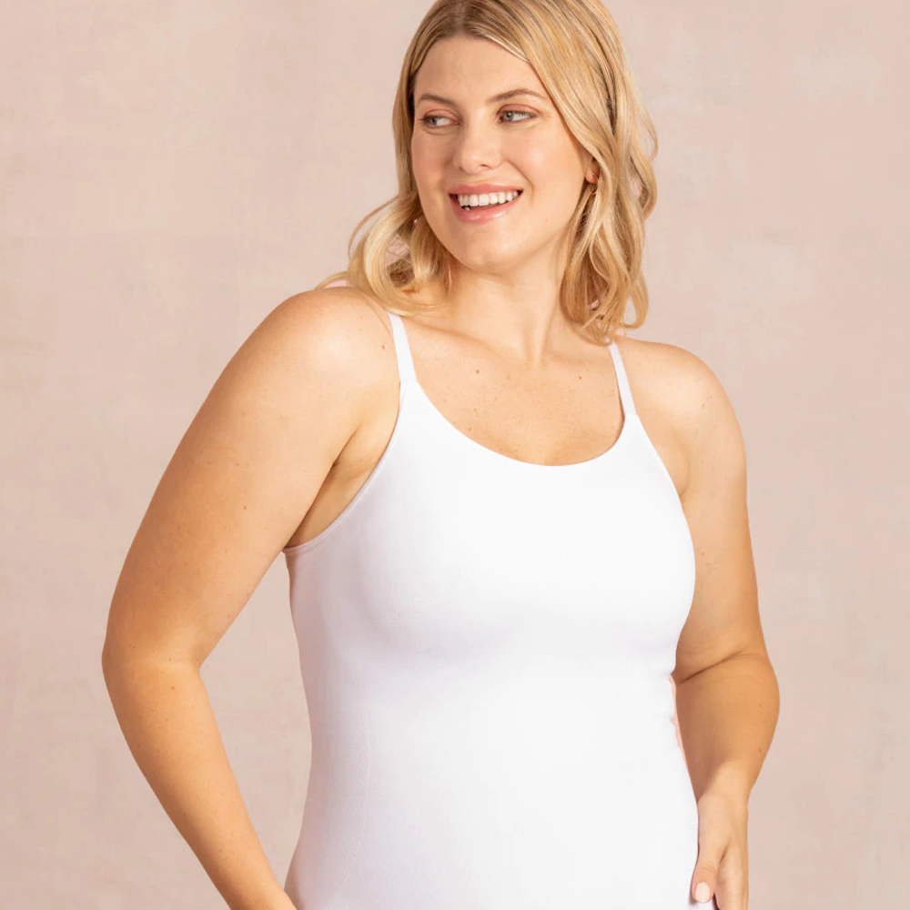 All Day Scoop Neck Built In Bra Cami for Seamless Everyday Shaping