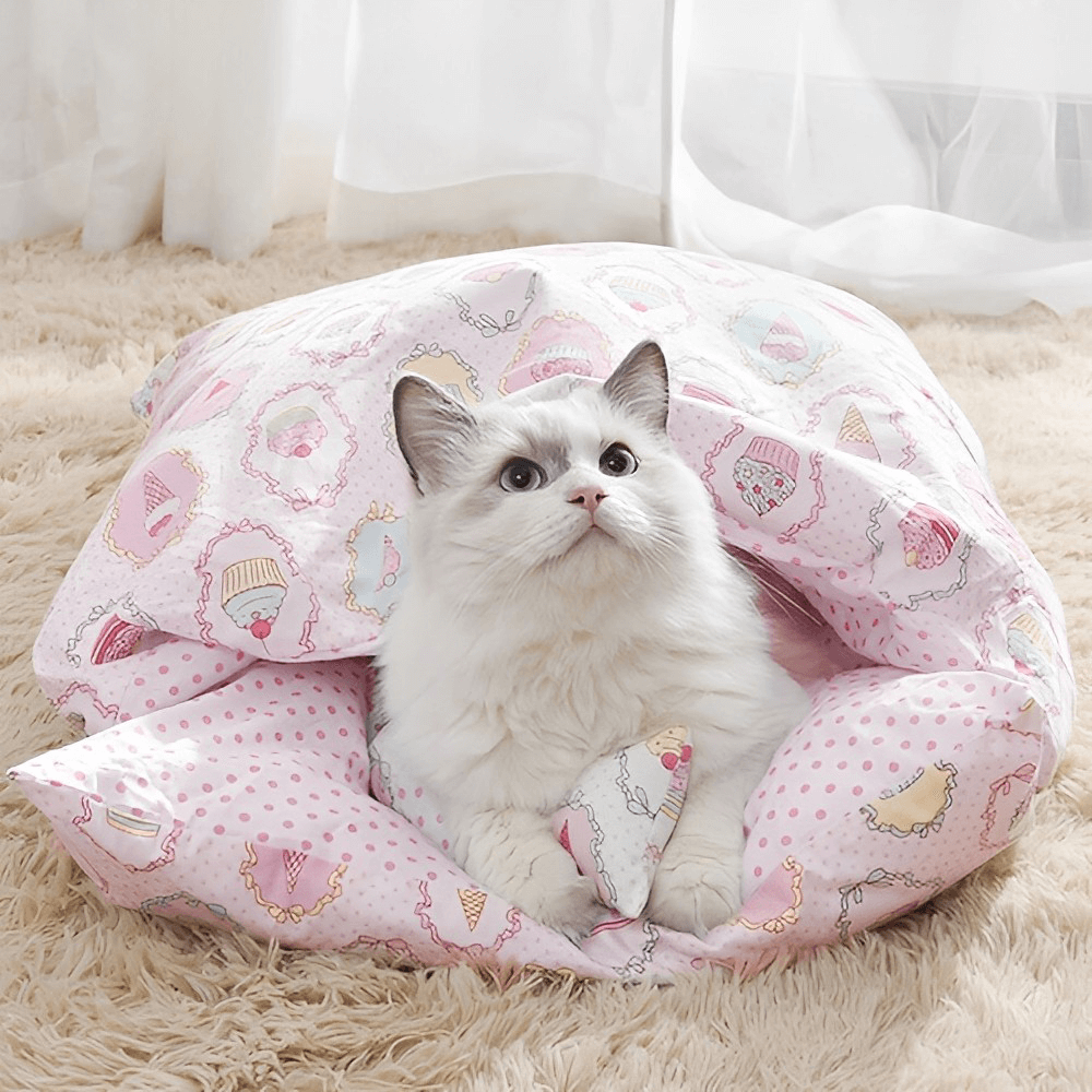 Cozy Cat & Dog Comforting Calming Bed