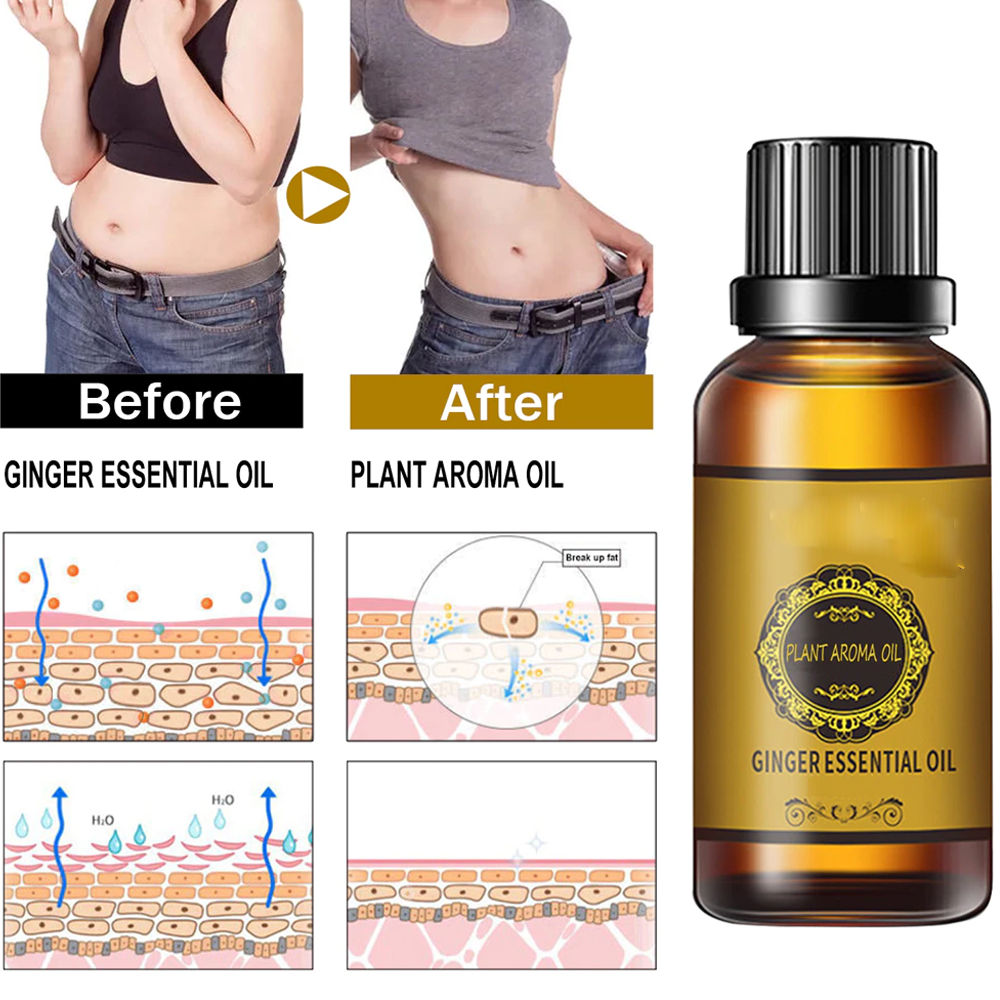 Lymph Detoxification Ginger Oil – Natural Swelling Relief & Varicose Vein Solution | Perfect Gift for Health & Wellness
