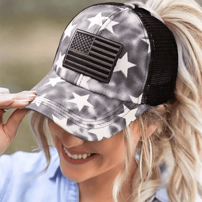 Stylish Women's American Flag Trucker Hat - Perfect Patriotic Gift