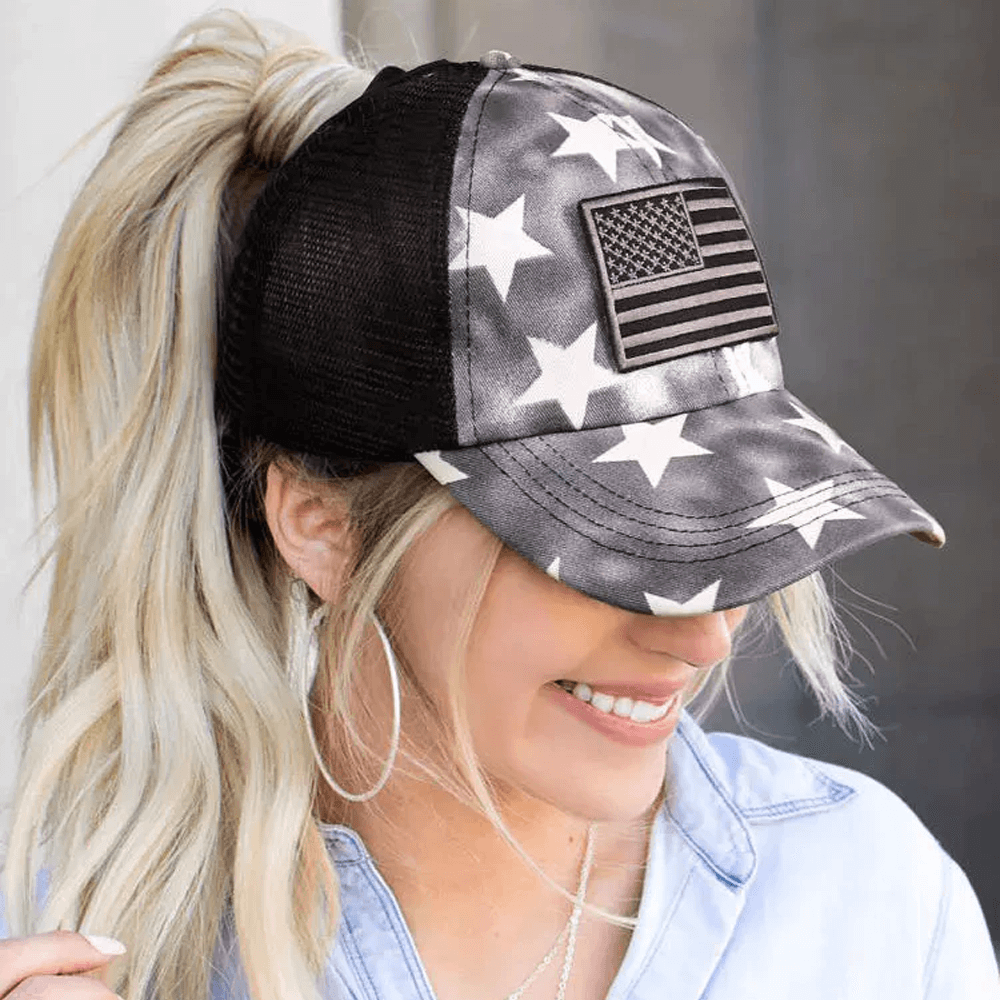 Stylish Women's American Flag Trucker Hat - Perfect Patriotic Gift
