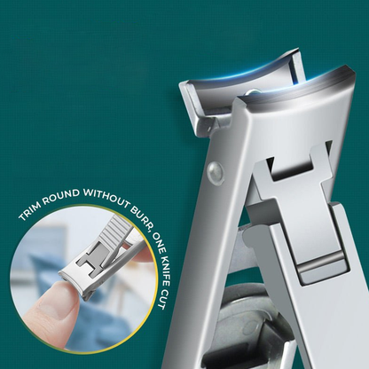 Foldable Double-Ended Nail Clipper Tool – Portable, Anti-Splash, Perfect Gift for Grooming Enthusiasts