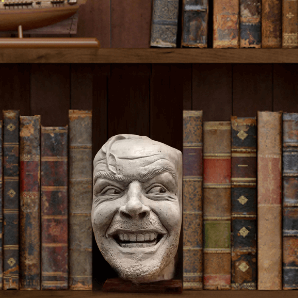 Handmade Prank Bookshelf Sculpture