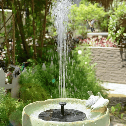 Solar-Powered Bird Fountain Kit - No Setup!