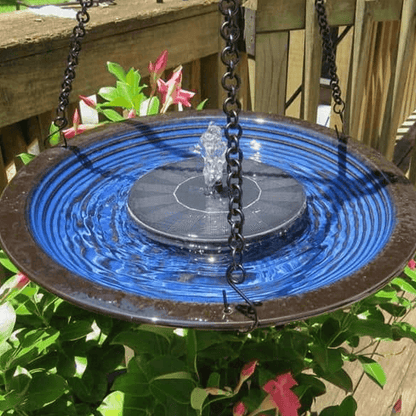 Solar-Powered Bird Fountain Kit - No Setup!