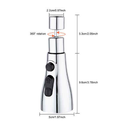 3 Function Kitchen Faucet Spray Head