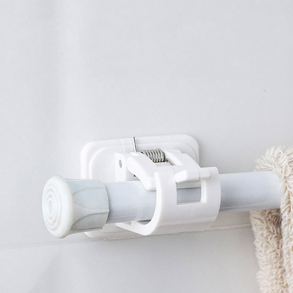 Nail-Free Adjustable Rod Bracket Holders (2 Pieces Set)