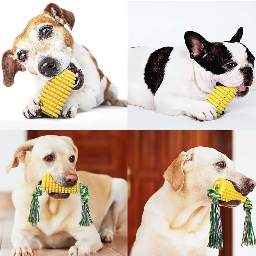 Corn Cob Dog Teeth Cleaning Chew Toy