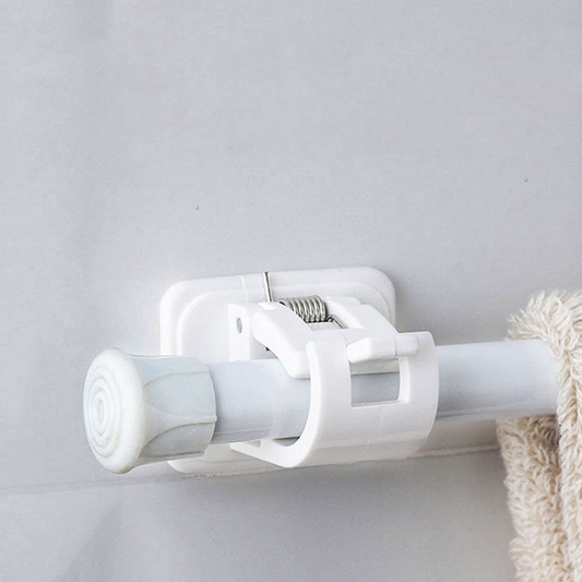 Nail-Free Adjustable Rod Bracket Holders (2 Pieces Set)