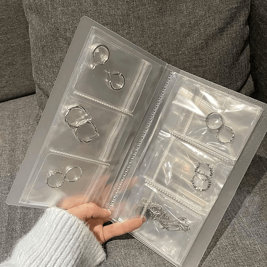 Transparent Jewelry Storage Book Organizer – Spacious & Portable Jewelry Book Set