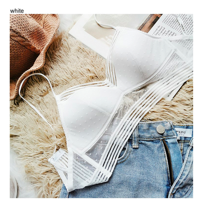 Low Back Wireless Lace Bra, Invisible Support for Backless Dresses