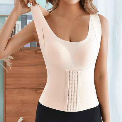4-In-1 Waist Buttoned Bra Shapewear