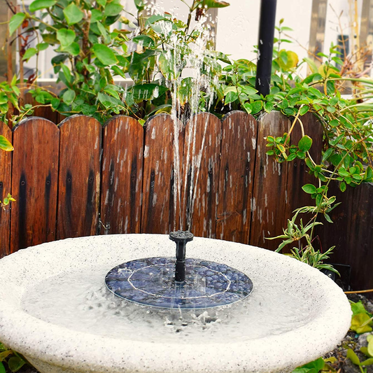 Solar Powered Water Fountain