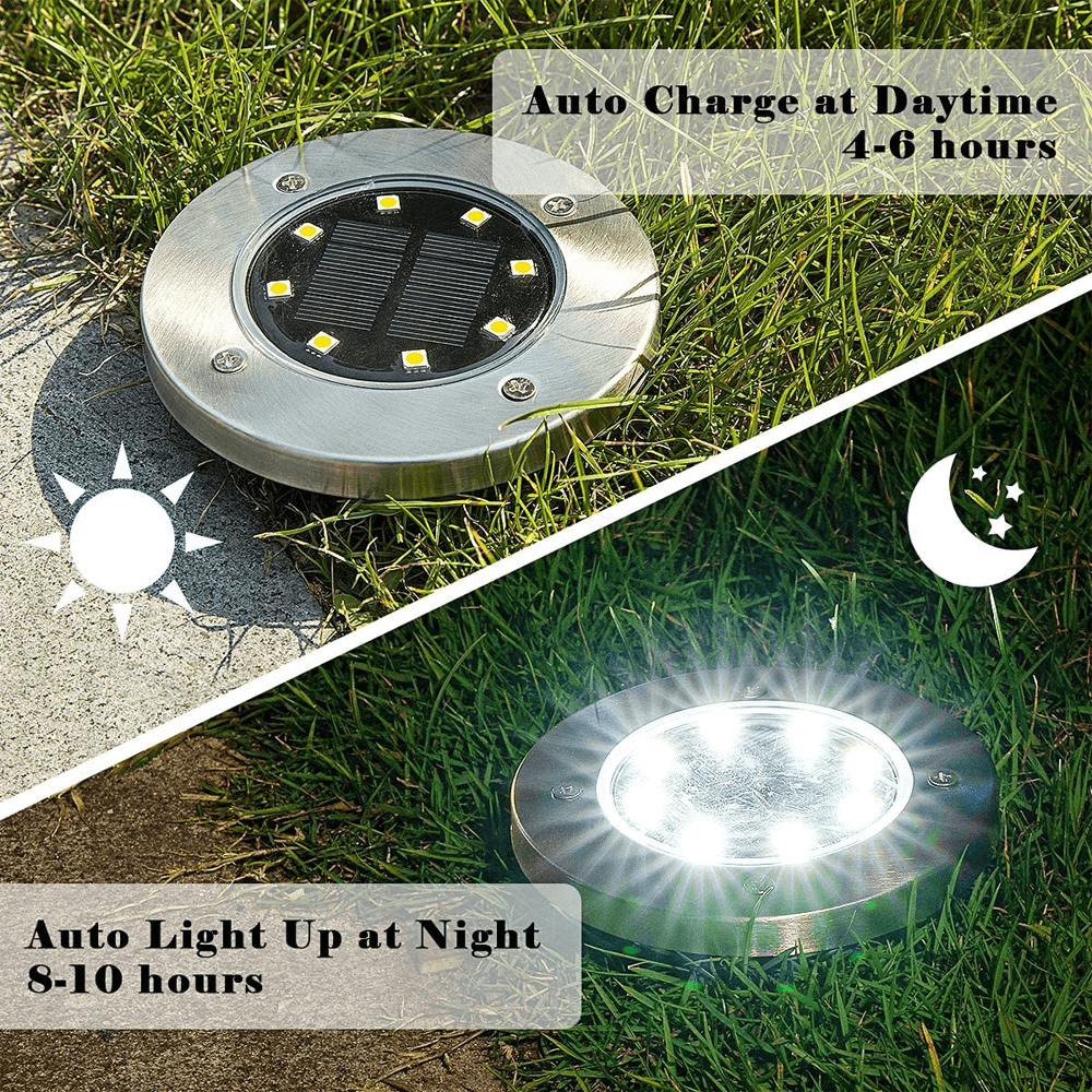 Solar In-Ground Pathway Lights (Set of 4)