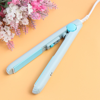 Salon Style Hair Straightener & Hair Curler 2 In 1 for Fast Smooth Curls & Sleek Hair