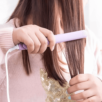 Salon Style Hair Straightener & Hair Curler 2 In 1 for Fast Smooth Curls & Sleek Hair