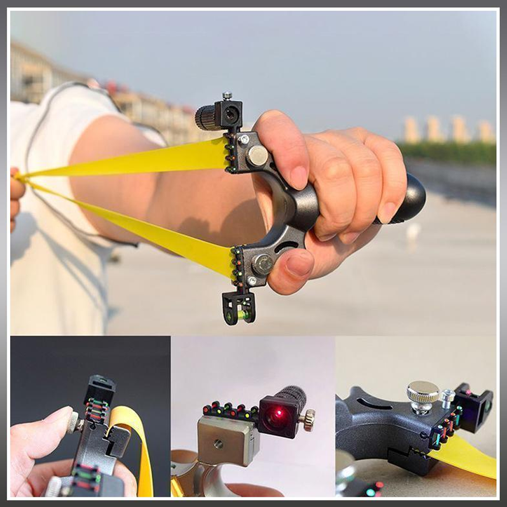 High Accuracy Laser Slingshot Rifle – Perfect for Hunting & Target Practice