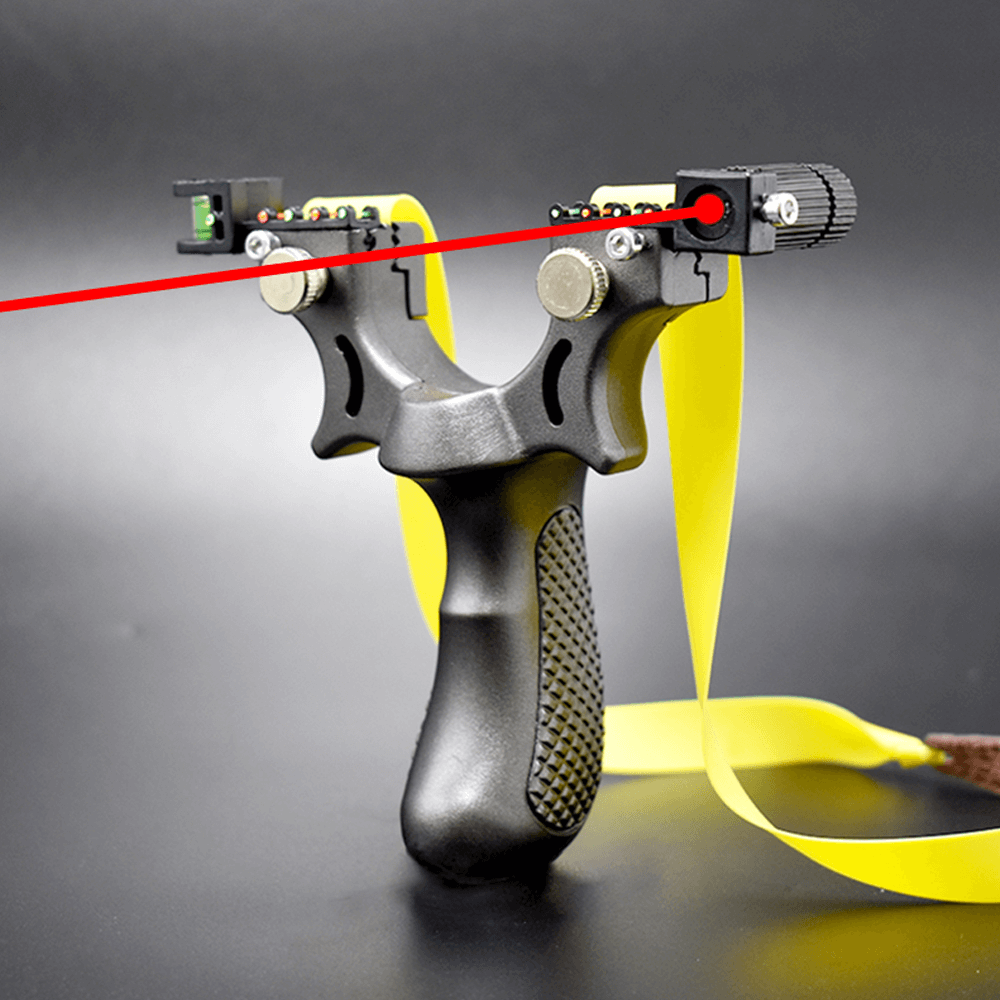 High Accuracy Laser Slingshot Rifle – Perfect for Hunting & Target Practice