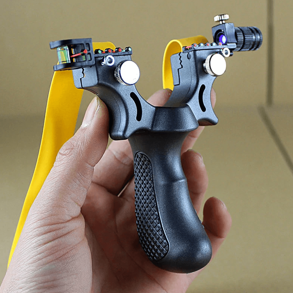 High Accuracy Laser Slingshot Rifle – Perfect for Hunting & Target Practice