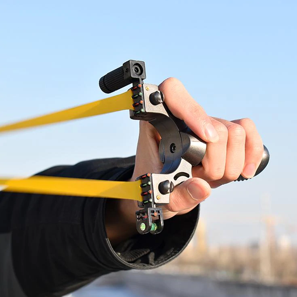 High Accuracy Laser Slingshot Rifle – Perfect for Hunting & Target Practice
