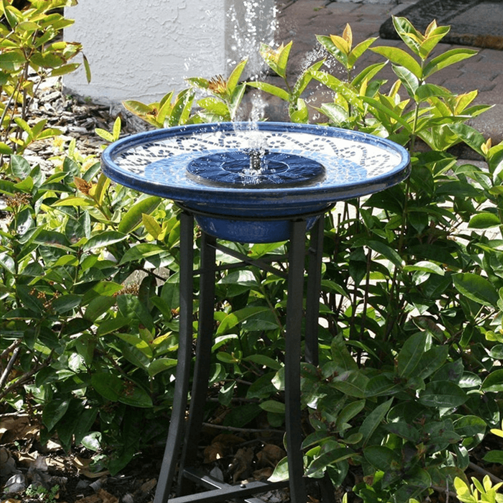 Solar Powered Bird Bath Fountain
