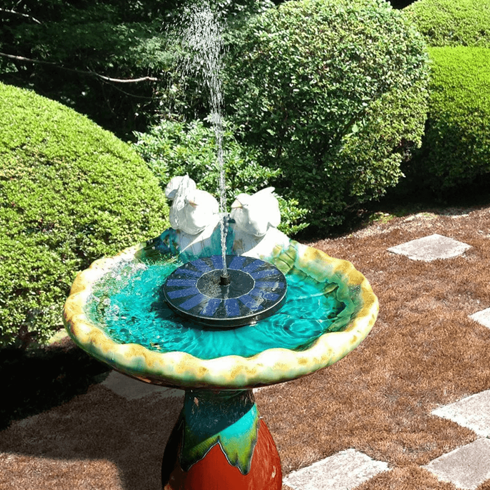 Solar Powered Bird Bath Fountain
