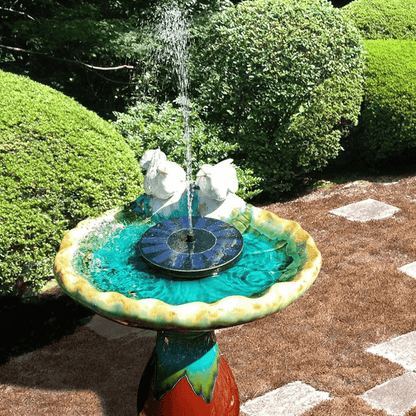 Solar Powered Bird Bath Fountain