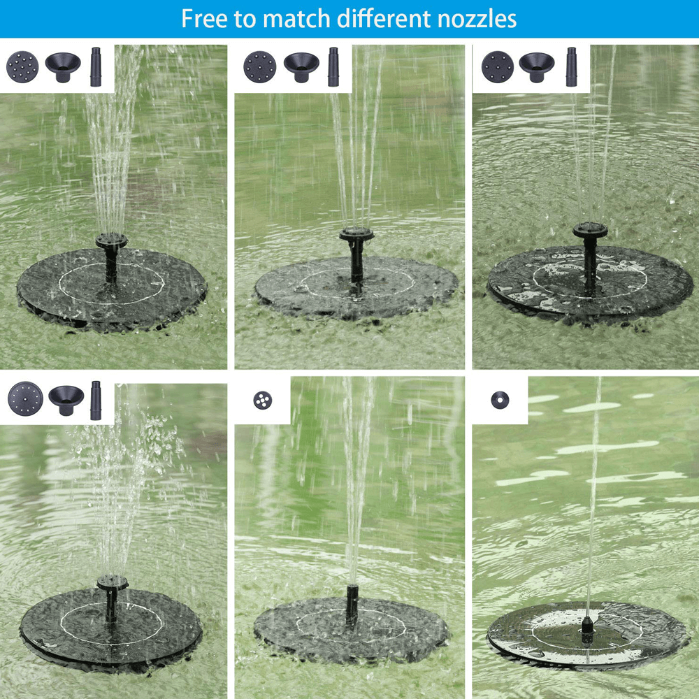 Solar Powered Bird Bath Fountain