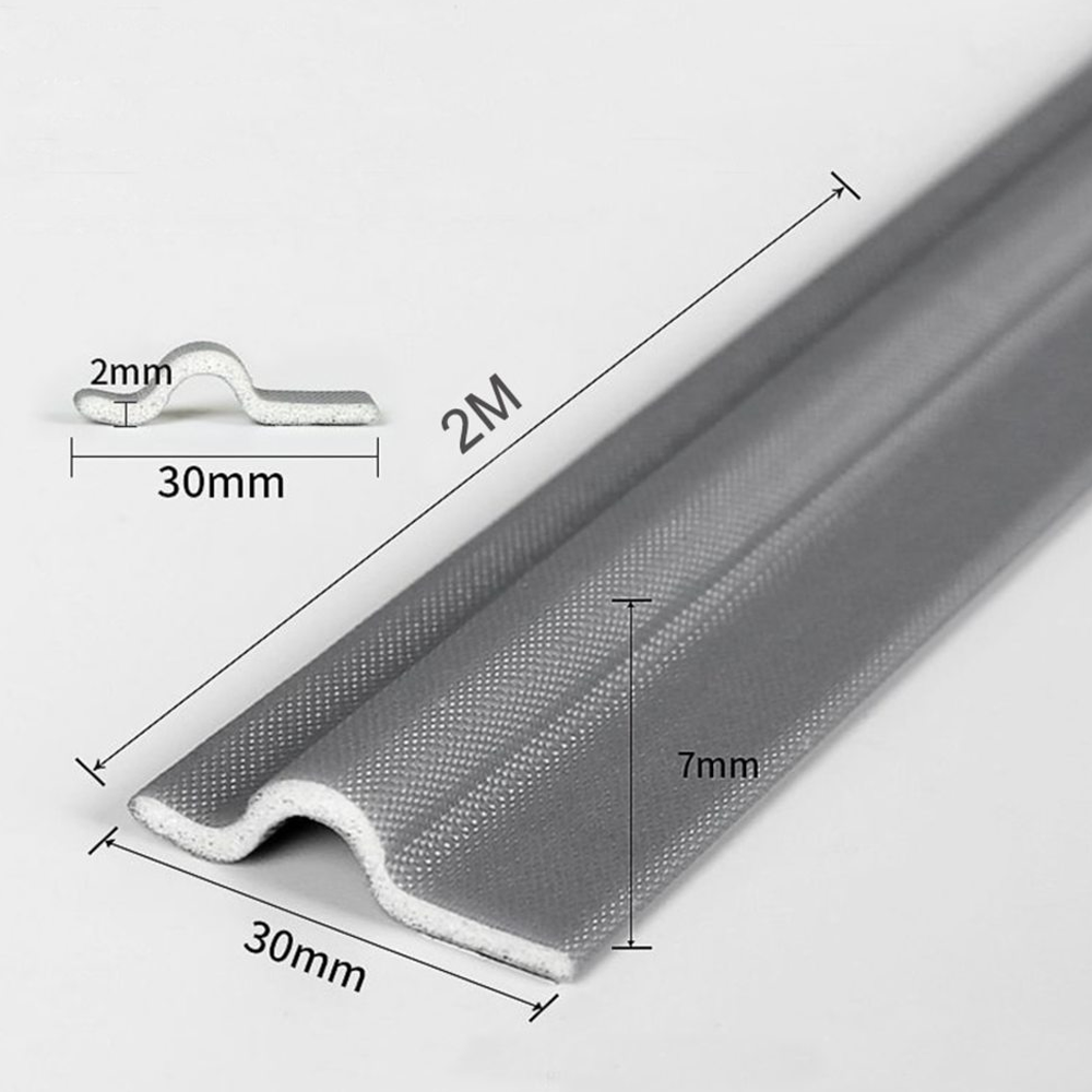 Self Adhesive Window Gap Sealing Strip Windproof Soundproof Foam Sliding Door Bottom Seal Tape Guard Sealer Dust Stopper