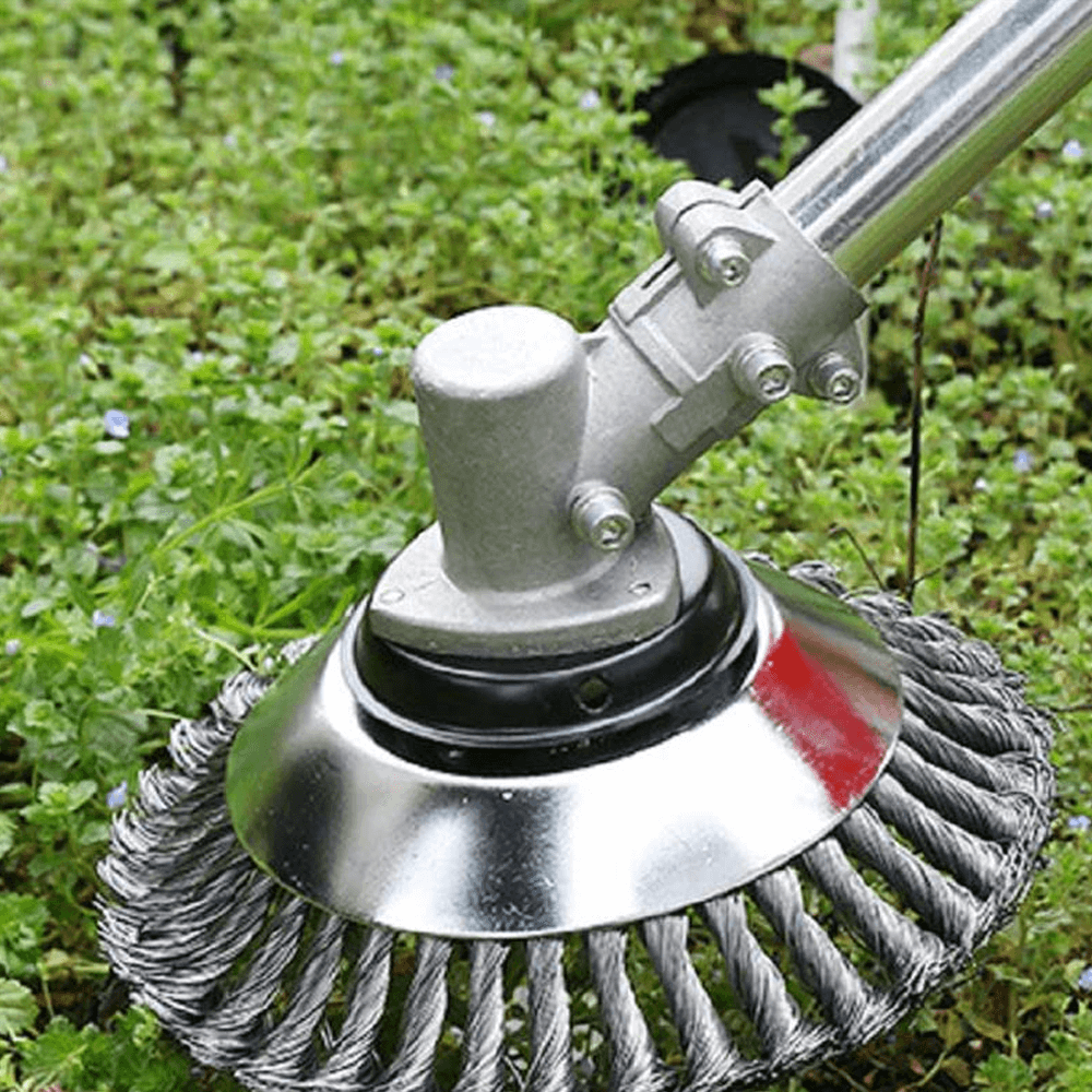 Unbreakable Wired Trimmer Blade - Round Edge Grass Trimmer with Blades for Weed Removal, Gifts for Gardeners
