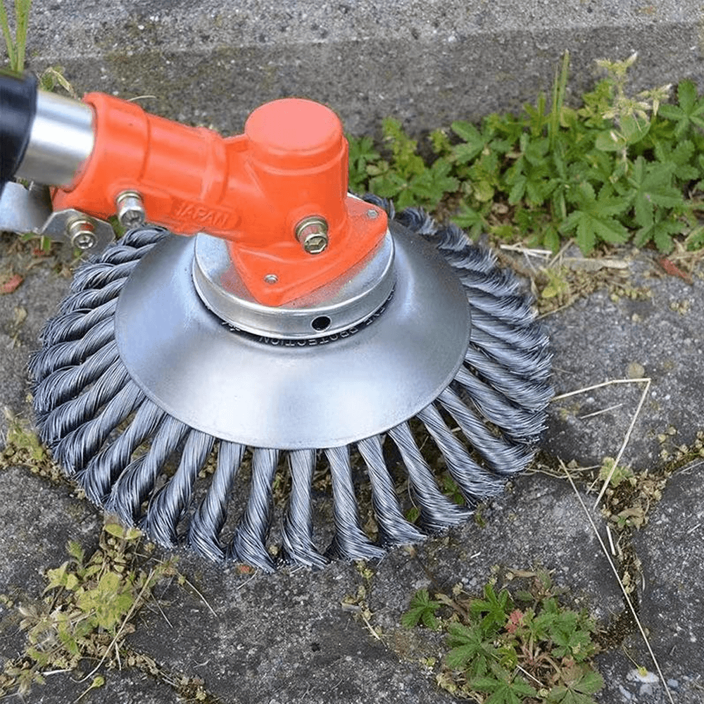 Unbreakable Wired Trimmer Blade - Round Edge Grass Trimmer with Blades for Weed Removal, Gifts for Gardeners