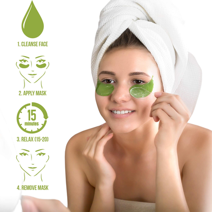 Seaweed Hydrating Eye Mask - Nourishing Skincare Gift for Dark Circles & Puffiness