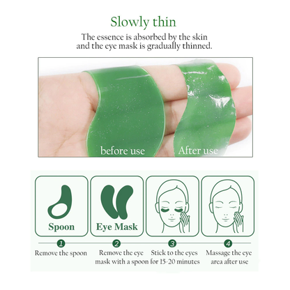 Seaweed Hydrating Eye Mask - Nourishing Skincare Gift for Dark Circles & Puffiness