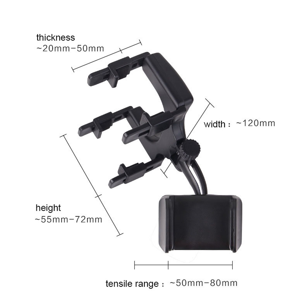 Car Phone Holder Rear View Mirror