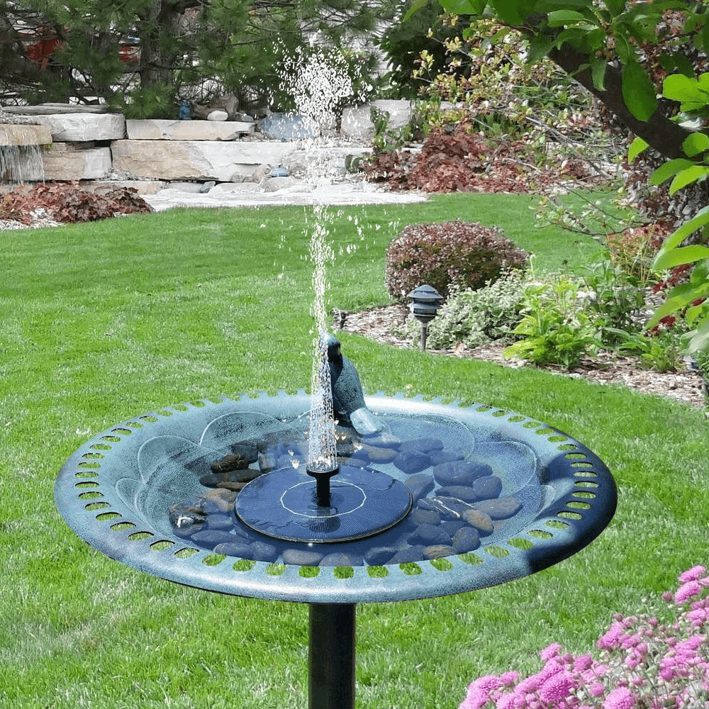 Solar Fountain For Bird Bath