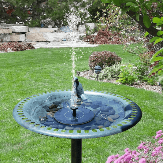 Solar Fountain For Bird Bath