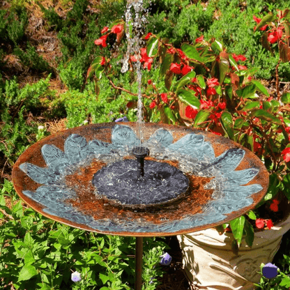 Solar Fountain For Bird Bath