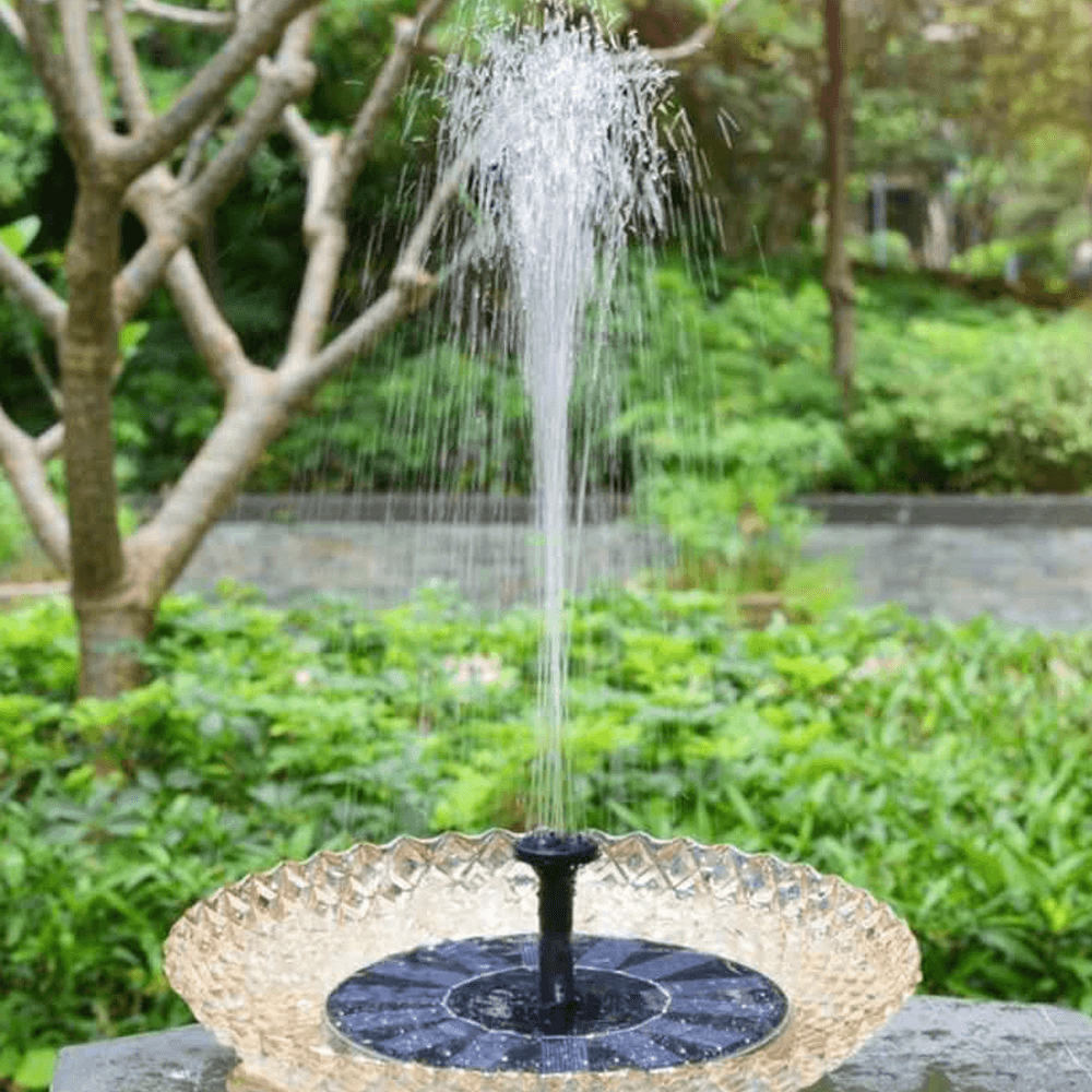 Solar Fountain For Bird Bath