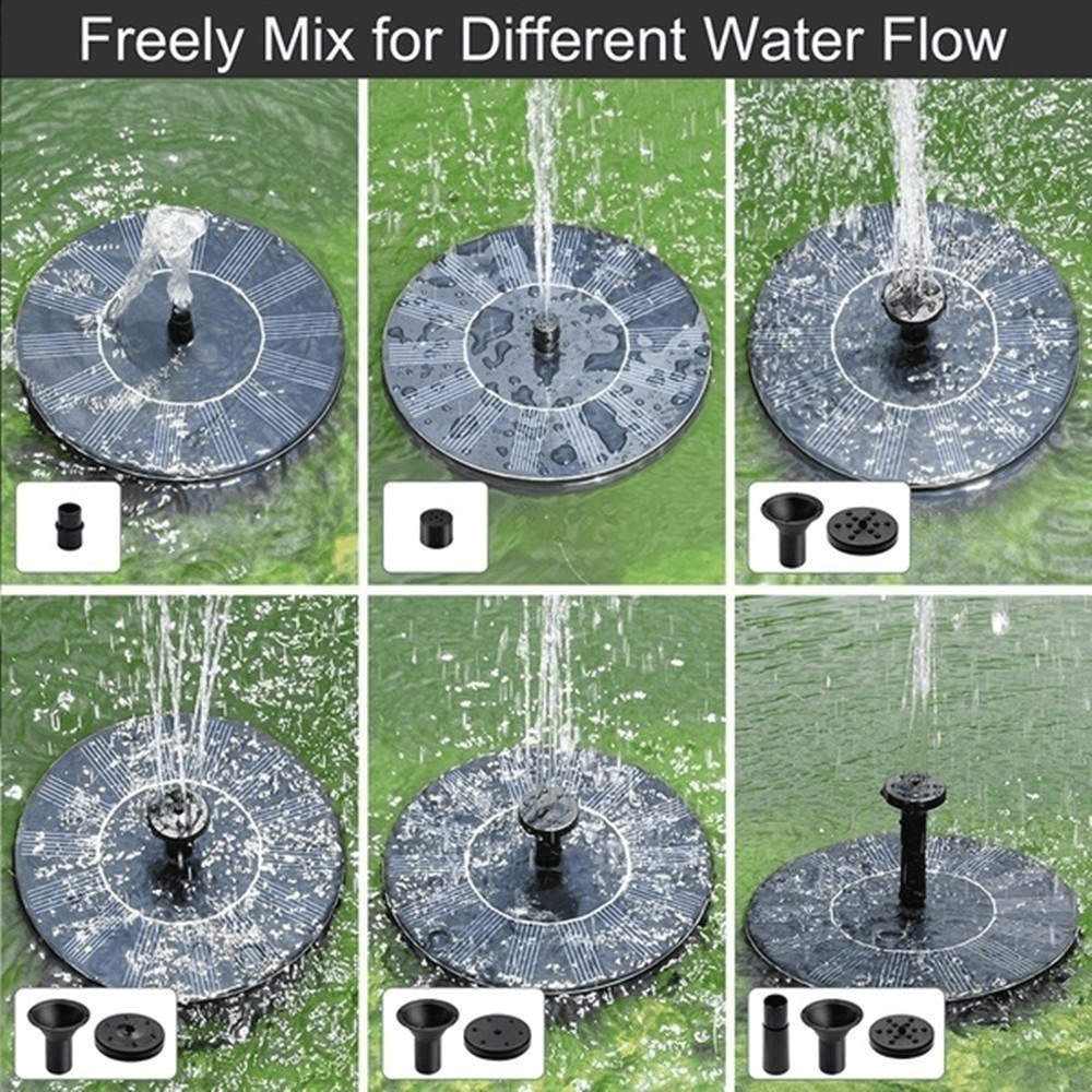 Solar Fountain For Bird Bath