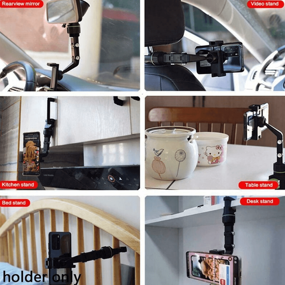 Rear View Mirror Phone Holder