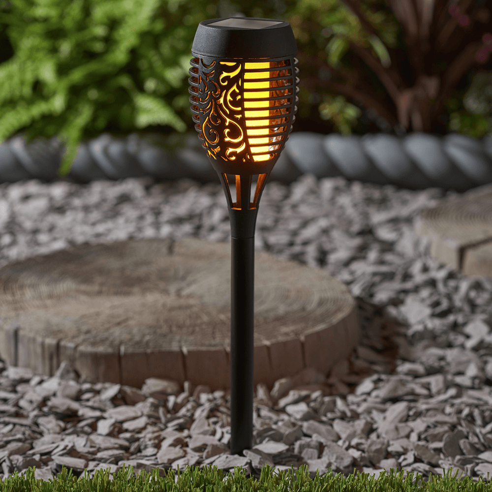 Flickering Flame Solar Lights