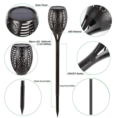 Flickering Flame Solar Lights