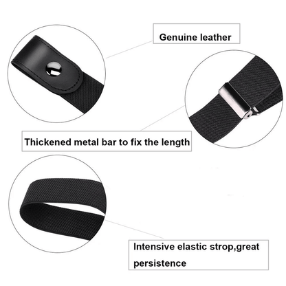 Buckle-Free Invisible Elastic Waist Belts