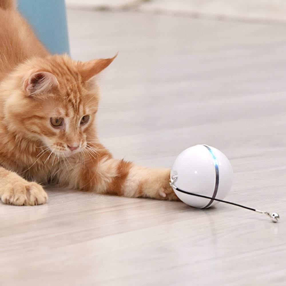 Smart Interactive Self-Rotating Cat Toy Ball