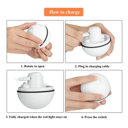 Smart Interactive Self-Rotating Cat Toy Ball