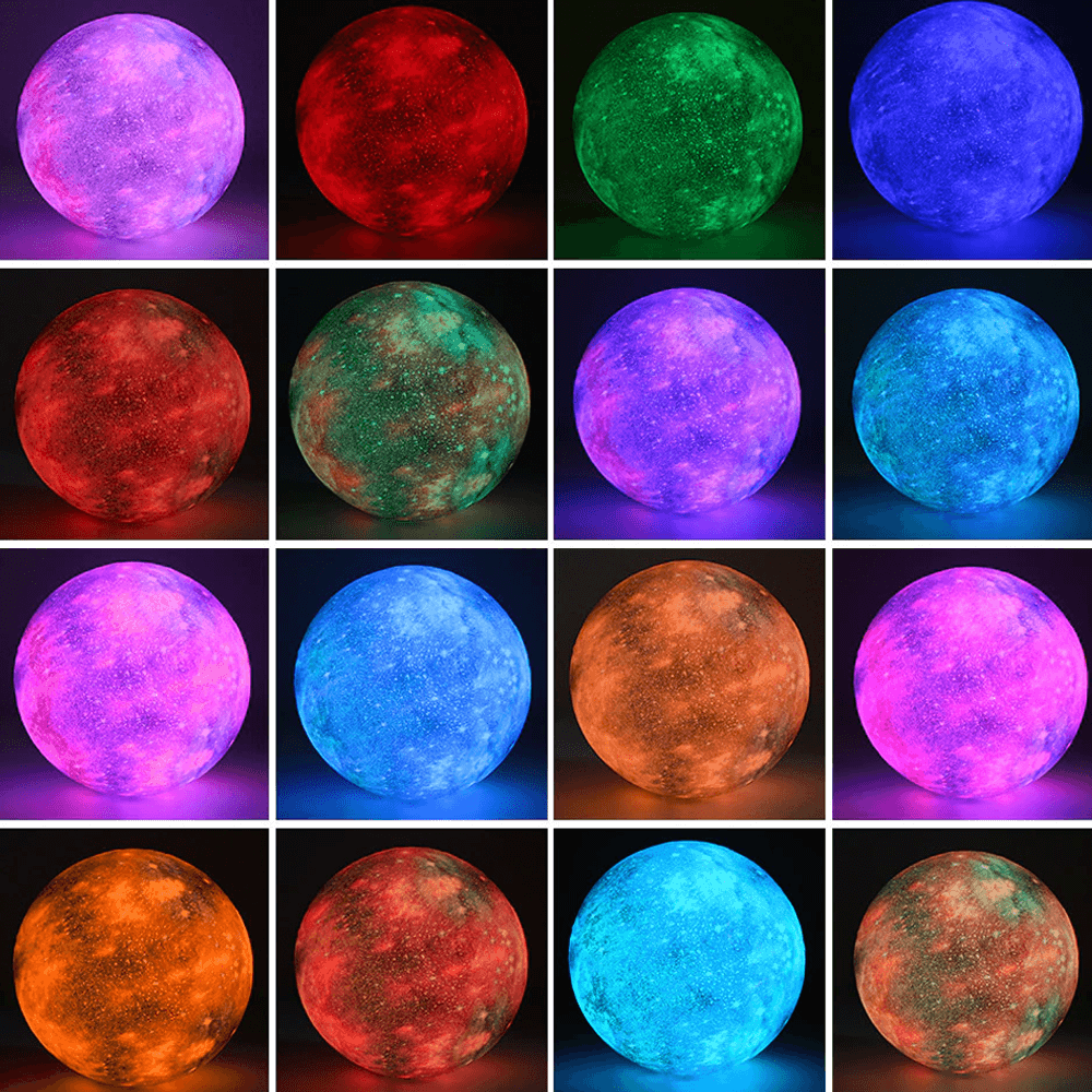 Galaxy Moon Lamp